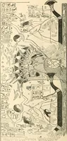 An illustration from The one primeval language traced experimentally through ancient inscriptions in alphabetic characters of lost powers from the four continents including the voice of Israel from the rocks of Sinai and the vestiges of patriarchal tradition from the monuments of Egypt, Eturia, and southern Arabia (1851)