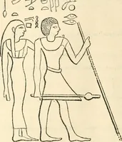 An illustration from The one primeval language traced experimentally through ancient inscriptions in alphabetic characters of lost powers from the four continents including the voice of Israel from the rocks of Sinai and the vestiges of patriarchal tradition from the monuments of Egypt, Eturia, and southern Arabia (1851)