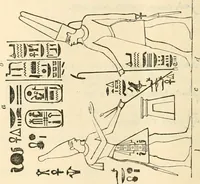 An illustration from The one primeval language traced experimentally through ancient inscriptions in alphabetic characters of lost powers from the four continents including the voice of Israel from the rocks of Sinai and the vestiges of patriarchal tradition from the monuments of Egypt, Eturia, and southern Arabia (1851)