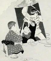 An illustration from On pastimes and amusements of the Japanese (1899)