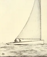 An illustration from On yacht sailing : a simple treatise for beginners upon the art of handling small yachts and boats (1904)