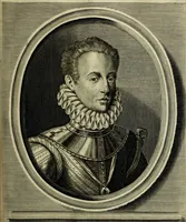 An illustration from Oorsprongk, Begin, en Vervolgh der Nederlandsche Oorlogen, beroerten, en Borgerlyke Oneenigheden : beginnende met d'opdracht der selve Landen, gedaen by Keyser Karel den Vijfden, aen sijnen Soon Konink Philippus van Spanjen, en eindigende met het einde van 't jaer M D C (1679)
