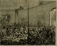 An illustration from Oorsprongk, Begin, en Vervolgh der Nederlandsche Oorlogen, beroerten, en Borgerlyke Oneenigheden : beginnende met d'opdracht der selve Landen, gedaen by Keyser Karel den Vijfden, aen sijnen Soon Konink Philippus van Spanjen, en eindigende met het einde van 't jaer M D C (1679)