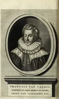 An illustration from Oorsprongk, Begin, en Vervolgh der Nederlandsche Oorlogen, beroerten, en Borgerlyke Oneenigheden : beginnende met d'opdracht der selve Landen, gedaen by Keyser Karel den Vijfden, aen sijnen Soon Konink Philippus van Spanjen, en eindigende met het einde van 't jaer M D C (1679)