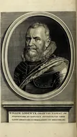 An illustration from Oorsprongk, Begin, en Vervolgh der Nederlandsche Oorlogen, beroerten, en Borgerlyke Oneenigheden : beginnende met d'opdracht der selve Landen, gedaen by Keyser Karel den Vijfden, aen sijnen Soon Konink Philippus van Spanjen, en eindigende met het einde van 't jaer M D C (1679)