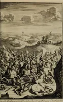 An illustration from Oorsprongk, Begin, en Vervolgh der Nederlandsche Oorlogen, beroerten, en Borgerlyke Oneenigheden : beginnende met d'opdracht der selve Landen, gedaen by Keyser Karel den Vijfden, aen sijnen Soon Konink Philippus van Spanjen, en eindigende met het einde van 't jaer M D C (1679)