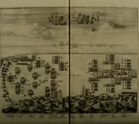 An illustration from Oorsprongk, Begin, en Vervolgh der Nederlandsche Oorlogen, beroerten, en Borgerlyke Oneenigheden : beginnende met d'opdracht der selve Landen, gedaen by Keyser Karel den Vijfden, aen sijnen Soon Konink Philippus van Spanjen, en eindigende met het einde van 't jaer M D C (1679)