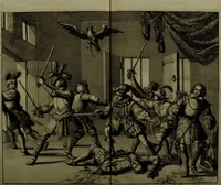 Picture 59 of 70 from Oorsprongk, Begin, en Vervolgh der Nederlandsche Oorlogen, beroerten, en Borgerlyke Oneenigheden : beginnende met d'opdracht der selve Landen, gedaen by Keyser Karel den Vijfden, aen sijnen Soon Konink Philippus van Spanjen, en eindigende met het einde van 't jaer M D C (1679), leaf 725