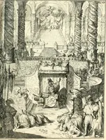 An illustration from Oost-Indische voyagie; vervattende veel voorname voorvallen en ongemeene oreemde geschiedenissen, bloedige zee- en landtgevechten tegen de Portugeesen en Makassaren .. (1676)