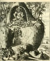 An illustration from Oost-Indische voyagie; vervattende veel voorname voorvallen en ongemeene oreemde geschiedenissen, bloedige zee- en landtgevechten tegen de Portugeesen en Makassaren .. (1676)