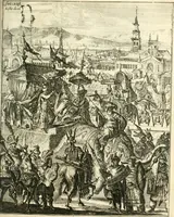 An illustration from Oost-Indische voyagie; vervattende veel voorname voorvallen en ongemeene oreemde geschiedenissen, bloedige zee- en landtgevechten tegen de Portugeesen en Makassaren .. (1676)