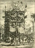 Picture 55 of 62 from Oost-Indische voyagie; vervattende veel voorname voorvallen en ongemeene oreemde geschiedenissen, bloedige zee- en landtgevechten tegen de Portugeesen en Makassaren .. (1676), leaf 544