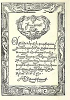 An illustration from Opera del reverendo padre don Avgvstino da Sciena, monaco certosino : nellaquale s'insegna a scriuere varie sorti di lettere, tanto cancellaresche, quanto mercantesche : con varie sorti di lettere todesche, con diuerse sorti di alphabetti bellissimi, & con alcune dechiarationi del temperar della penna : et vna recetta per far l'inchiostro negrissimo, con tanta facilità, che ciascheduno per semplice che sia, lo farà (1573)
