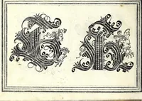 Picture 16 of 76 from Opera di frate Vespasiano Amphiareo da Ferrara dell'ordine minore conventvale, nella qvale s'insegna a scrivere varie sorti di lettere : & massime una lettera bastarda da lui nouamente con sua industria ritrouata, laquale serue al cancellaresco & mercantesco : poi insegna a far l'inchiostro negrissimo con tanta facilità, che ciascuno per semplice che sia, lo saprà far da se : anchora a macinar l'oro, & scriuere con esso come si farà con l'inchiostro, parimente a scriuere con l'azurro, & col cenaprio : opera vtilissima, e molto necessaria all'uso humano : aggivntovi di nvovo dve bellissimi alpha beti di maiuscole, che nell'altre impressioni non si sono piu stampati (1572), leaf 50