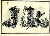 Picture 17 of 76 from Opera di frate Vespasiano Amphiareo da Ferrara dell'ordine minore conventvale, nella qvale s'insegna a scrivere varie sorti di lettere : & massime una lettera bastarda da lui nouamente con sua industria ritrouata, laquale serue al cancellaresco & mercantesco : poi insegna a far l'inchiostro negrissimo con tanta facilità, che ciascuno per semplice che sia, lo saprà far da se : anchora a macinar l'oro, & scriuere con esso come si farà con l'inchiostro, parimente a scriuere con l'azurro, & col cenaprio : opera vtilissima, e molto necessaria all'uso humano : aggivntovi di nvovo dve bellissimi alpha beti di maiuscole, che nell'altre impressioni non si sono piu stampati (1572), leaf 51