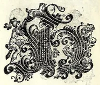 Picture 36 of 76 from Opera di frate Vespasiano Amphiareo da Ferrara dell'ordine minore conventvale, nella qvale s'insegna a scrivere varie sorti di lettere : & massime una lettera bastarda da lui nouamente con sua industria ritrouata, laquale serue al cancellaresco & mercantesco : poi insegna a far l'inchiostro negrissimo con tanta facilità, che ciascuno per semplice che sia, lo saprà far da se : anchora a macinar l'oro, & scriuere con esso come si farà con l'inchiostro, parimente a scriuere con l'azurro, & col cenaprio : opera vtilissima, e molto necessaria all'uso humano : aggivntovi di nvovo dve bellissimi alpha beti di maiuscole, che nell'altre impressioni non si sono piu stampati (1572), leaf 74