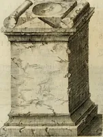 An illustration from Opera historica et philologica, sacra et profana. In quibus historia Boica, res augustanae, conversio & passio ss. martyrum Afrae, Hilariae, Dignae [et al.] ... continentur (1682)