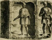 An illustration from Opera historica et philologica, sacra et profana. In quibus historia Boica, res augustanae, conversio & passio ss. martyrum Afrae, Hilariae, Dignae [et al.] ... continentur (1682)