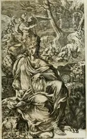 An illustration from Opera historica et philologica, sacra et profana. In quibus historia Boica, res augustanae, conversio & passio ss. martyrum Afrae, Hilariae, Dignae [et al.] ... continentur (1682)