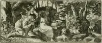 An illustration from Opera historica et philologica, sacra et profana. In quibus historia Boica, res augustanae, conversio & passio ss. martyrum Afrae, Hilariae, Dignae [et al.] ... continentur (1682)