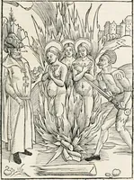 An illustration from Opera Hrosuite : illustris uirginis et monialis Germane, gente Saxonico orte (1501)