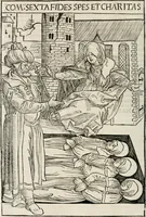 An illustration from Opera Hrosuite : illustris uirginis et monialis Germane, gente Saxonico orte (1501)