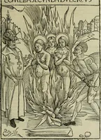 An illustration from Opera Hrosvite, illvstris virginis et monialis germane, gente Saxonica orte, nvper a Conrado Celte inventa (1501)