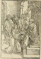 An illustration from Opera Hrosvite, illvstris virginis et monialis germane, gente Saxonica orte, nvper a Conrado Celte inventa (1501)