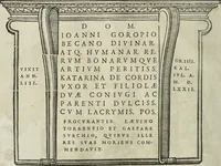 Picture 3 of 96 from Opera Ioan. Goropii Becani, hactenus in lucum non edita: nempe, Hermathena, Heiroglyphica, Vertumnus, Gallica, Francica, Hispanica (1580), leaf 9