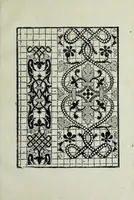 An illustration from Opera noua uniuersal intitulata corona di racammi : doue le venerande donne & fanciulle trouaran[n]o di varie opere p[er] fare colari di camisiola & torniamenti di letti e[n]temelle di cuscini boccasini, schufioni, cord[e]lli di piu sorte, et molte opere p[er] reccam[m]atori & p[er] dipintore & p[er] oreuesi de le quale opere o vero esempli ciascuno le potra pore in opera seco[n]do el suo bisogno (1878)