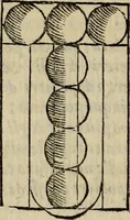 An illustration from Opera nvova di fortificare, offendere et difendere : et far gli alloggiamenti campali, secondo l'uso di guerra : aggiontovi nel fine vn trattato de gl'essamini de' bombardieri, & di far fuochi arteficiati : cosa molto vtile e dilettevole (1564)
