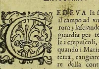 An illustration from Opere; cioè, L'Eromena; La donzella desterrada, & Il Coralbo (1664)