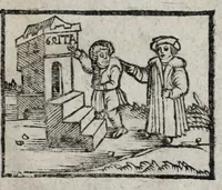 Picture 2 of 2 from Opere scelte di Ferrante Pallavicino : cioè, Il diuortio celeste. Il corriero sualiggiato. La bacinata. Dialogo trà due soldati del duca di Parma. La rete di Vulcano. L'Anima (1660), leaf 45