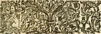 An illustration from Opervm moralivm et civilivm tomus. Qui continet Historiam regni Henrici Septimi, regis Angliae. Sermones fideles, sive Interiora rerum. Tractatum de sapientia veterum. Dialogum de bello sacro. Et Novam Atlantidem. Ab ipso honoratissimo auctore, praeterquam in paucis, latinitate donatus (1638)