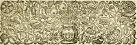 An illustration from Opervm moralivm et civilivm tomus. Qui continet Historiam regni Henrici Septimi, regis Angliae. Sermones fideles, sive Interiora rerum. Tractatum de sapientia veterum. Dialogum de bello sacro. Et Novam Atlantidem. Ab ipso honoratissimo auctore, praeterquam in paucis, latinitate donatus (1638)