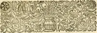 An illustration from Opervm moralivm et civilivm tomus. Qui continet Historiam regni Henrici Septimi, regis Angliae. Sermones fideles, sive Interiora rerum. Tractatum de sapientia veterum. Dialogum de bello sacro. Et Novam Atlantidem. Ab ipso honoratissimo auctore, praeterquam in paucis, latinitate donatus (1638)