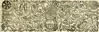 An illustration from Opervm moralivm et civilivm tomus. Qui continet Historiam regni Henrici Septimi, regis Angliae. Sermones fideles, sive Interiora rerum. Tractatum de sapientia veterum. Dialogum de bello sacro. Et Novam Atlantidem. Ab ipso honoratissimo auctore, praeterquam in paucis, latinitate donatus (1638)