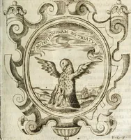 An illustration from O principe dos patriarcas S. Bento : primeiro[-segundo] tomo de sua vida (1683)