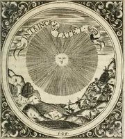 An illustration from O principe dos patriarcas S. Bento : primeiro[-segundo] tomo de sua vida (1683)