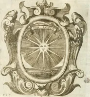 An illustration from O principe dos patriarcas S. Bento : primeiro[-segundo] tomo de sua vida (1683)