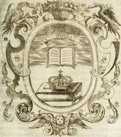 An illustration from O principe dos patriarcas S. Bento : primeiro[-segundo] tomo de sua vida (1683)