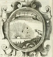 An illustration from O principe dos patriarcas S. Bento : primeiro[-segundo] tomo de sua vida (1683)