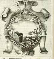 An illustration from O principe dos patriarcas S. Bento : primeiro[-segundo] tomo de sua vida (1683)