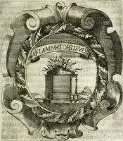 An illustration from O principe dos patriarcas S. Bento : primeiro[-segundo] tomo de sua vida (1683)
