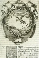 An illustration from O principe dos patriarcas S. Bento : primeiro[-segundo] tomo de sua vida (1683)
