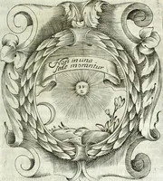 An illustration from O principe dos patriarcas S. Bento : primeiro[-segundo] tomo de sua vida (1683)