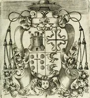 An illustration from O principe dos patriarcas S. Bento : primeiro[-segundo] tomo de sua vida (1683)