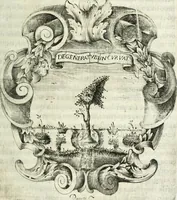 An illustration from O principe dos patriarcas S. Bento : primeiro[-segundo] tomo de sua vida (1683)