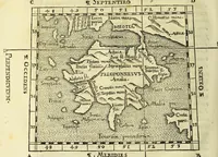 An illustration from Opusculum geographicum rarum, : totius eius negotii rationem, mira industria et breuitate complectens, iam recens ex diuersorum libris ac chartis, summa cura ac diligentia collectum & publicatum, (1590)