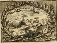 An illustration from Opus polyhistoricum, dissertationibus XXV : De osculis, subnexisq; de Judae ingenio, vita & fine, sacris epiphyllidibus, absolutum : ob variarum gentium, per cuncta mundi climata usitatos ritus, historiarumq[ue] quibus refertum est, amoenitates, materiarumq[ue] ex sacrario theologiae, divae themidos cancellis, & salutaris medicinae theatro petitarum raritatem, maximè curiosum, ex omnium facultatem doctoribus, annalium conditoribus, & geographis, improbo labore, & indefesso studio concinnatum (1680)